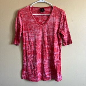 Sledge Red Tye-Dye Shirt Vintage Y2K Size Medium Made in USA Grunge Rocker